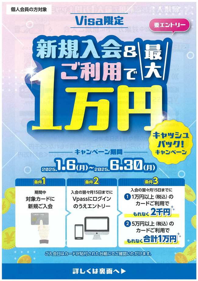 キャンペーンチラシ表